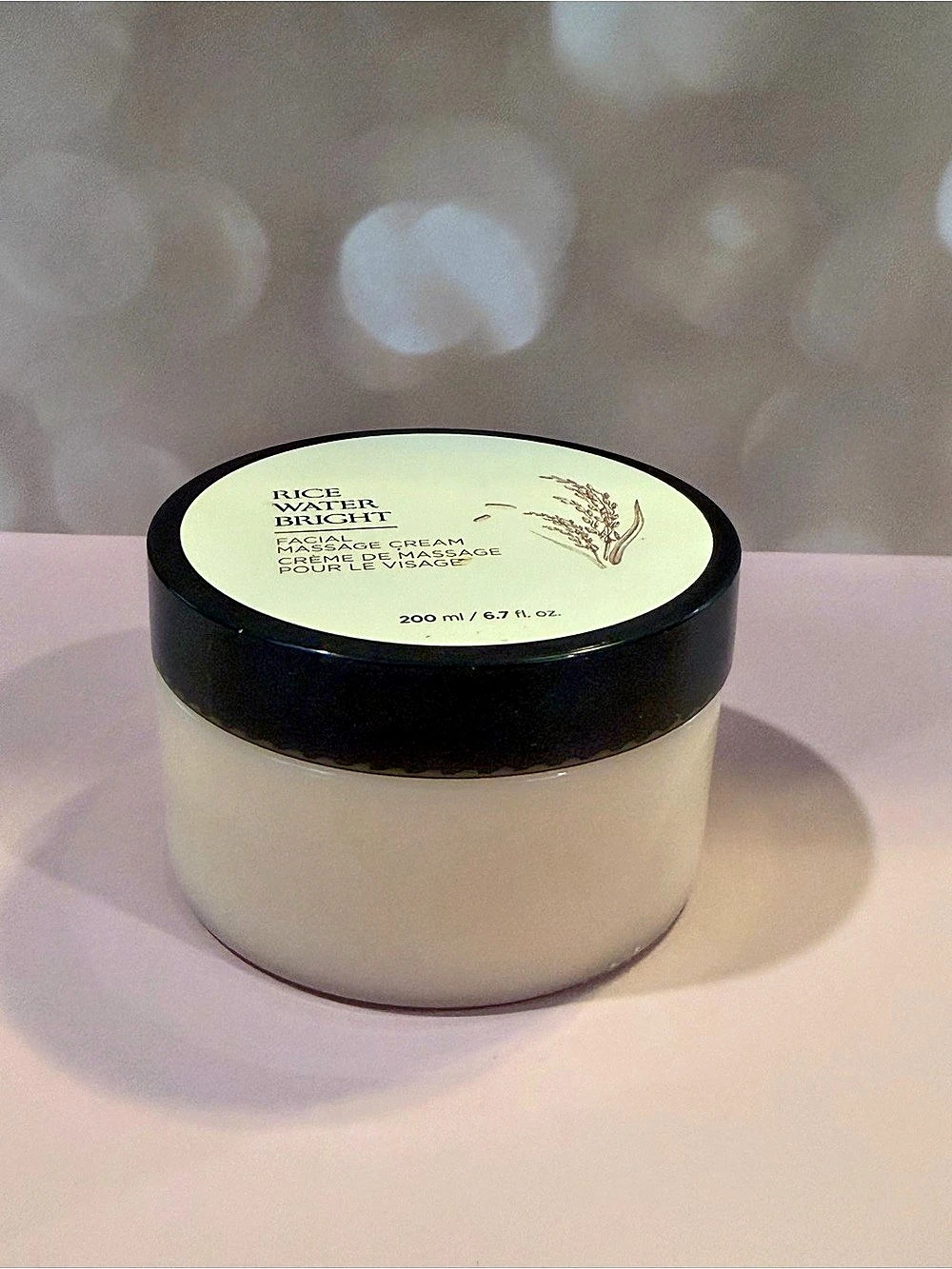 The Face Shop Rice Water Bright Facial Massage Cream 200 ml NWT
